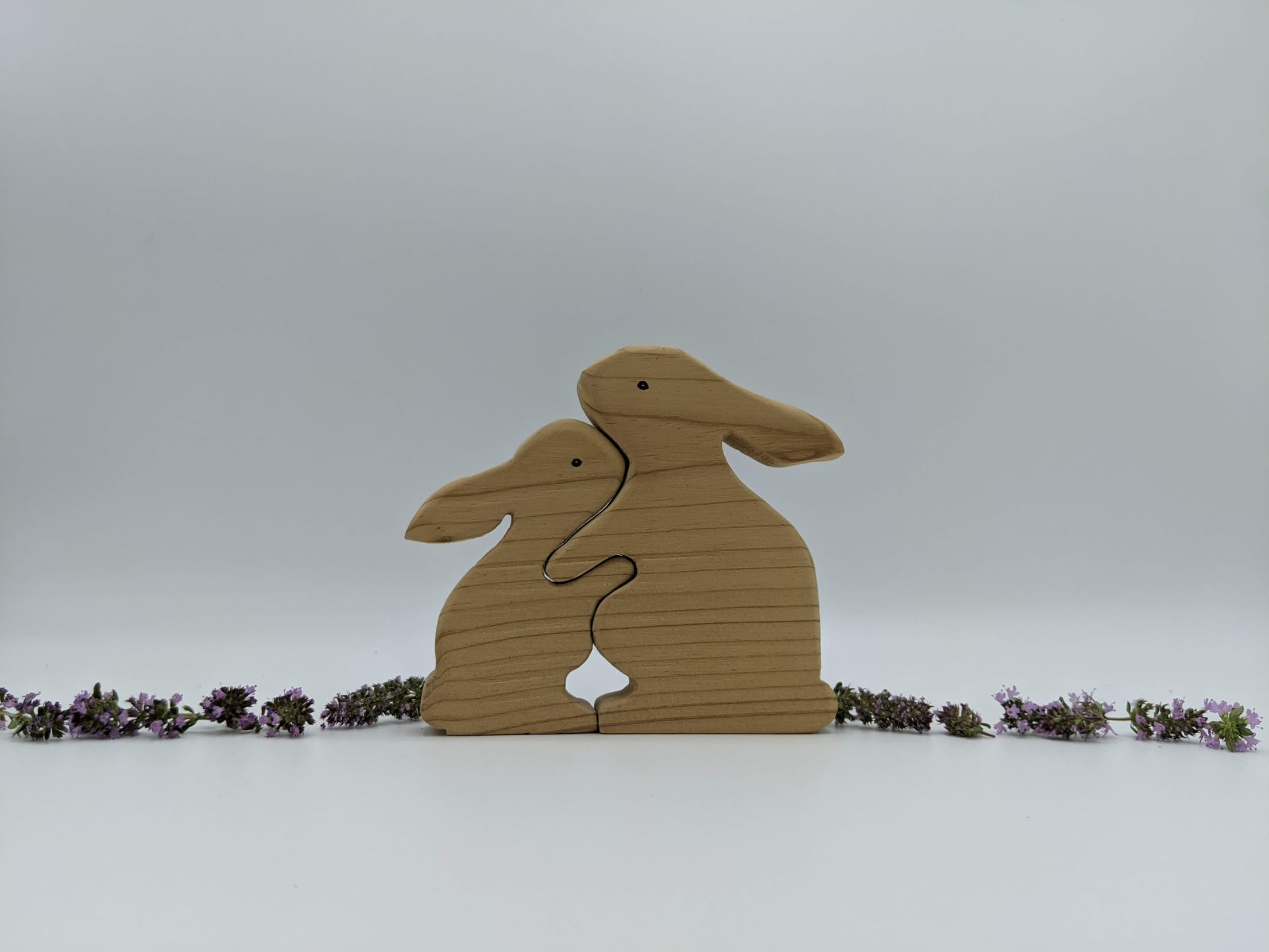 2 lapins enlacés