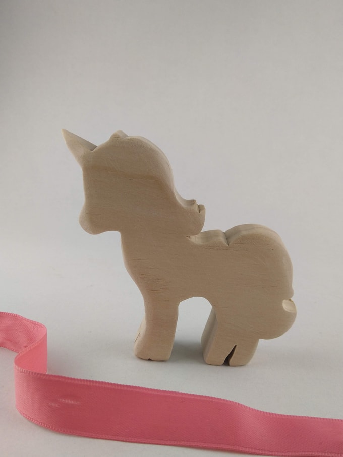 licorne couleur bois