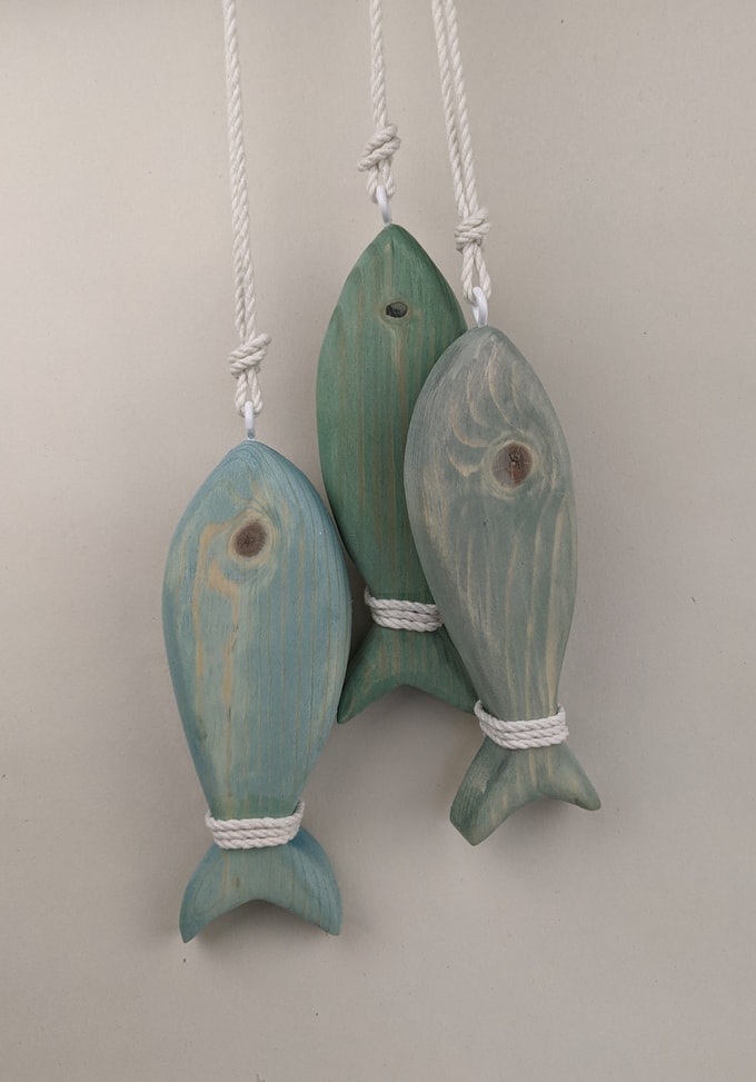 3 poissons à accrocher