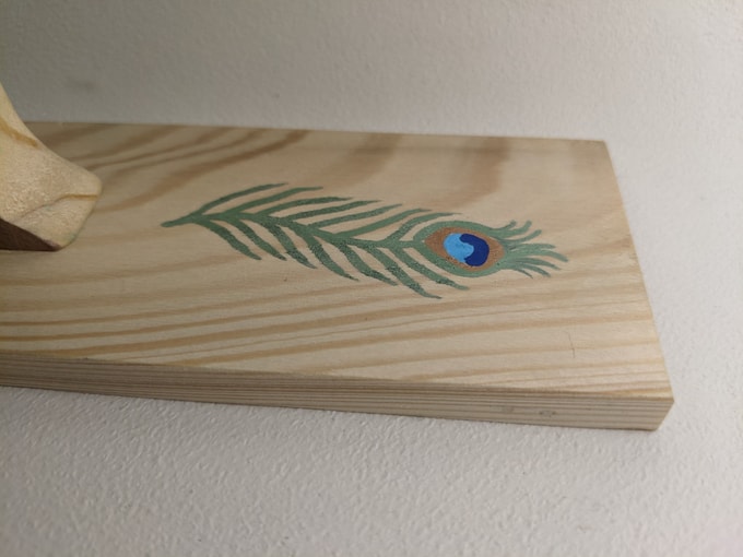plume de paon bleu détail oiseau