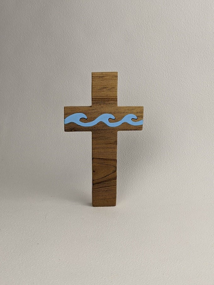 croix vague eau