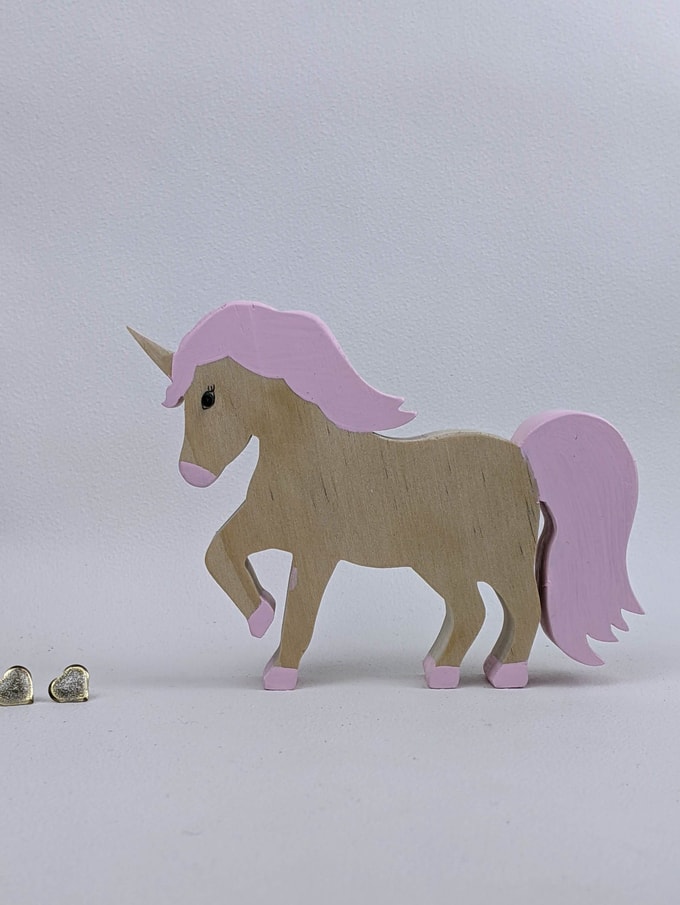 licorne crinière rose
