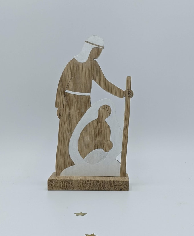 sainte famille bois et blanc