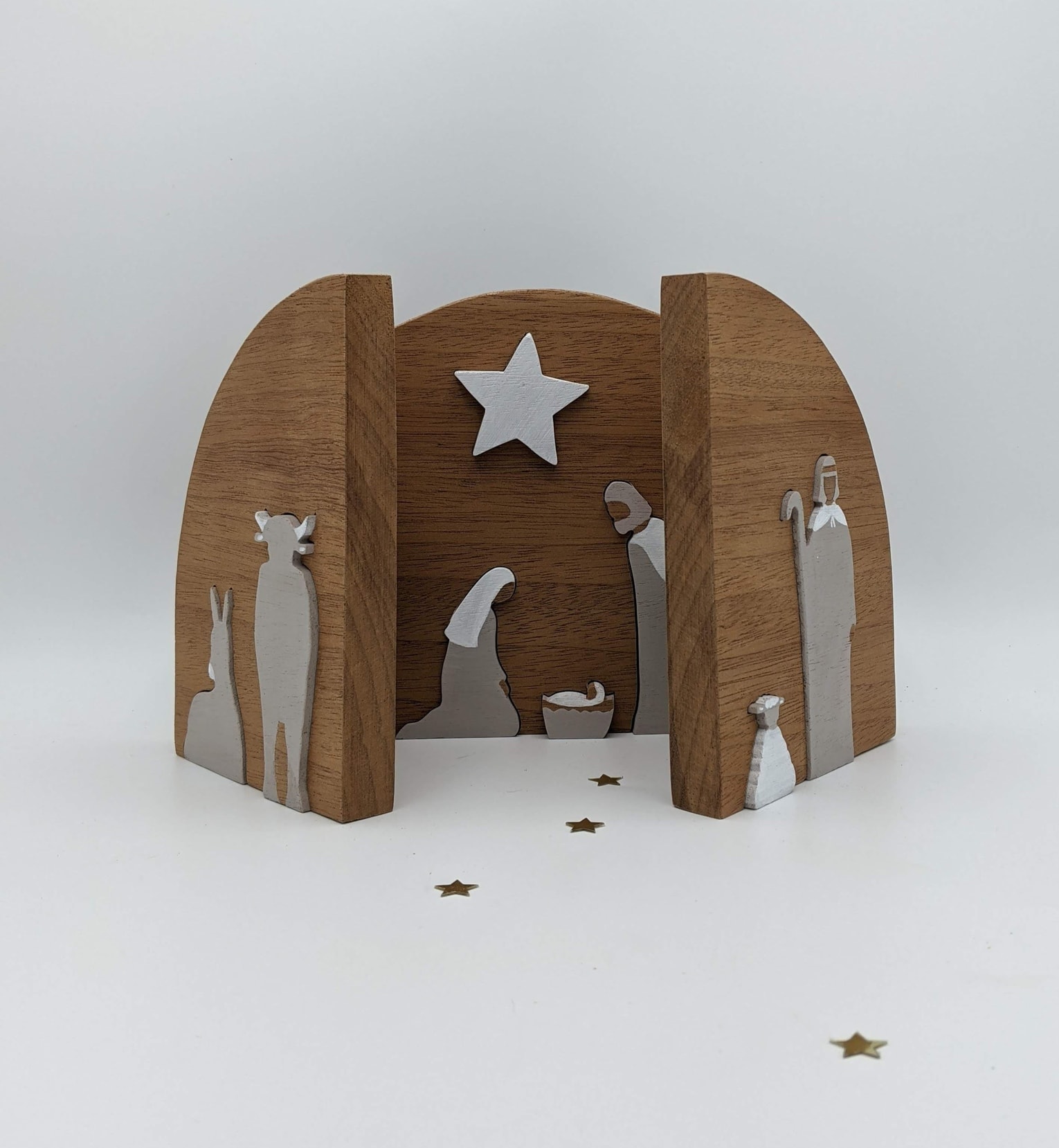 crèche de Noël triptyque