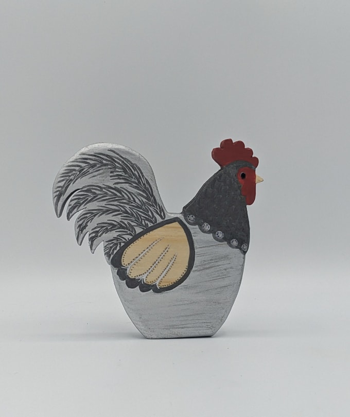 coq argenté