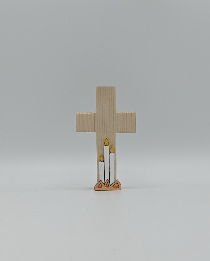 croix 3 cierges